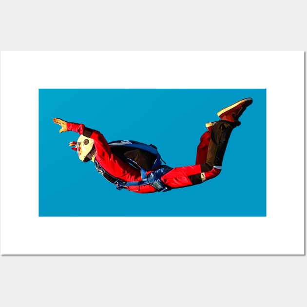 Skydiver Wall Art by sibosssr